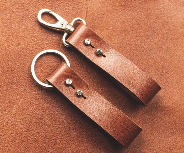 Brown Leather Key Chain