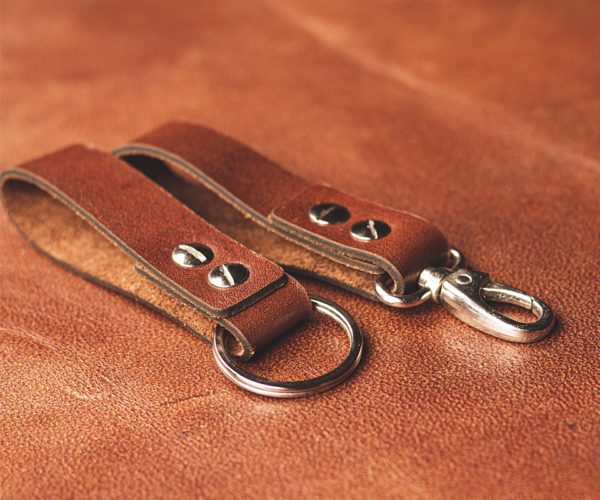 Brown Leather Key Chain